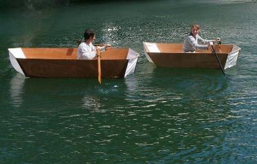 The Origami 8 and the 6 on the water