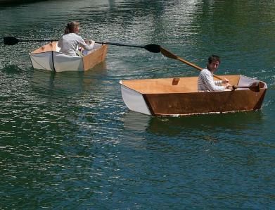 The Origami 6 and 8 folding dinghies