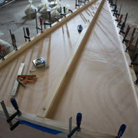 roof panel in jig